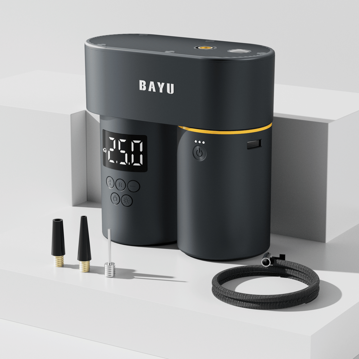 BAYU Portable Tyre Inflator – 120W Air Compressor