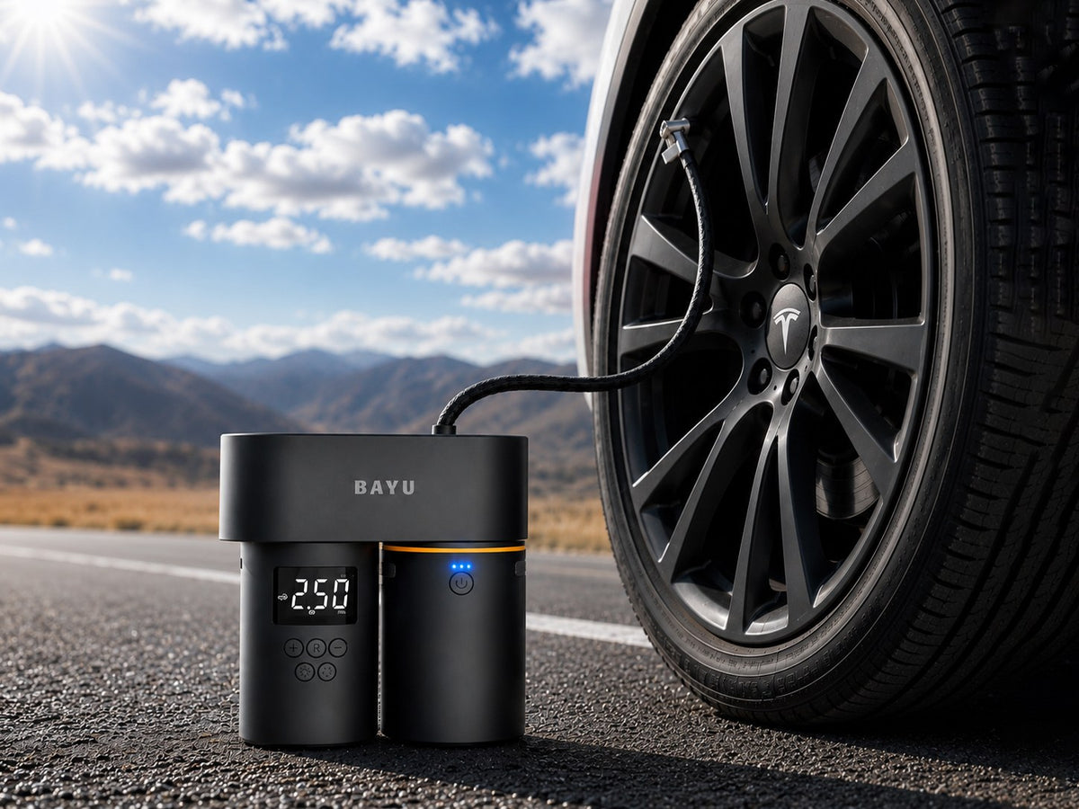 BAYU Portable Tyre Inflator – 120W Air Compressor