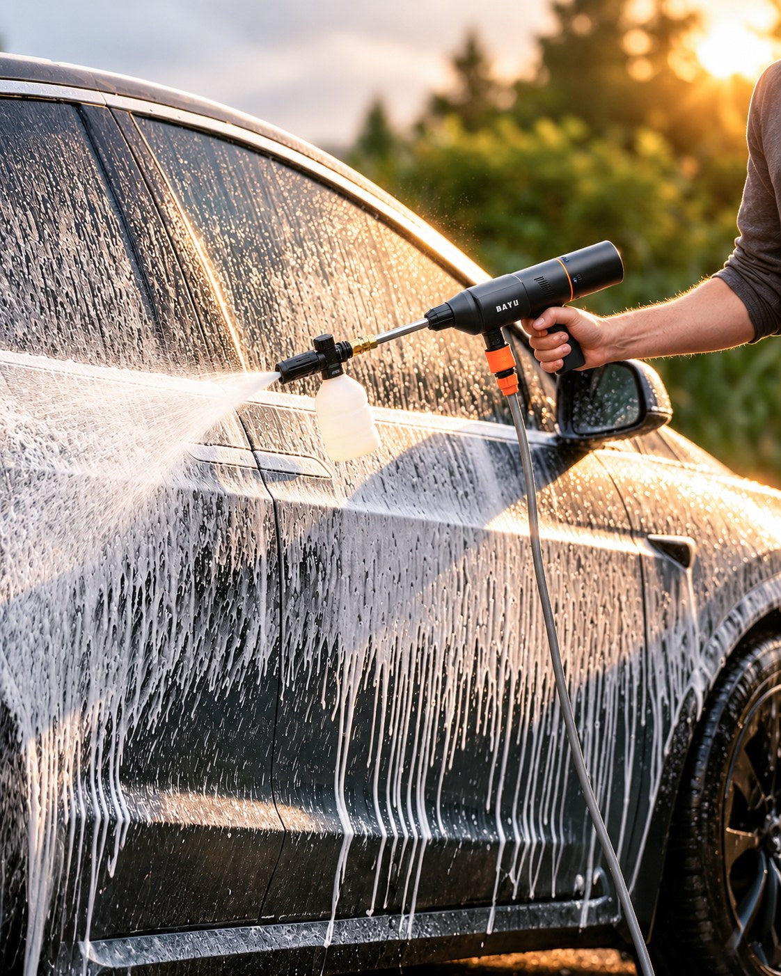 BAYU Cordless Pressure Washer – 200 PSI
