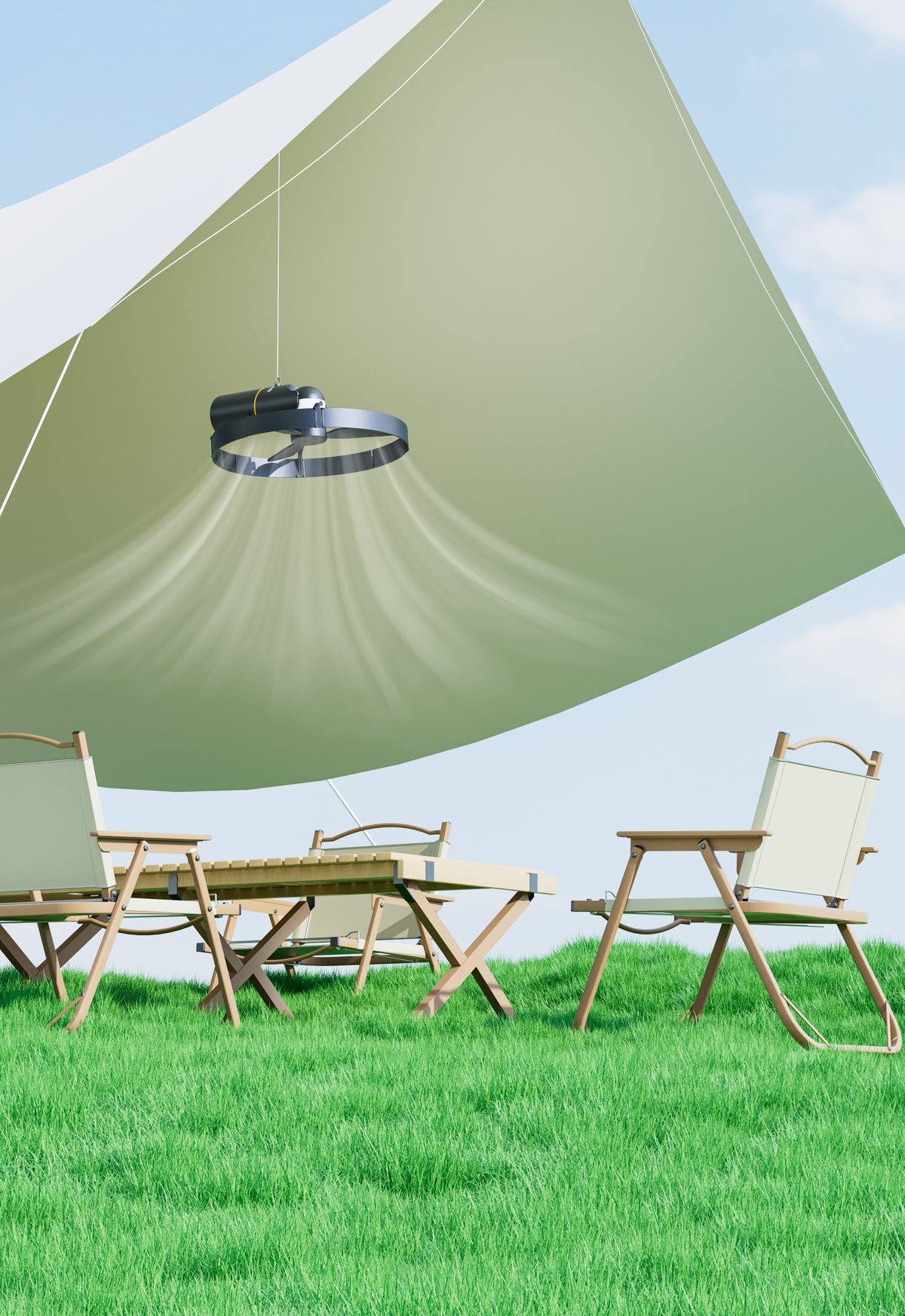 BAYU Portable Camping Fan – 540 CFM